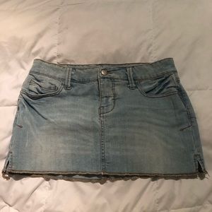 Denim mini skirt
